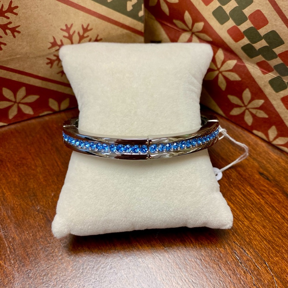 Park Lane Glacier Silver and Blue Bracelet